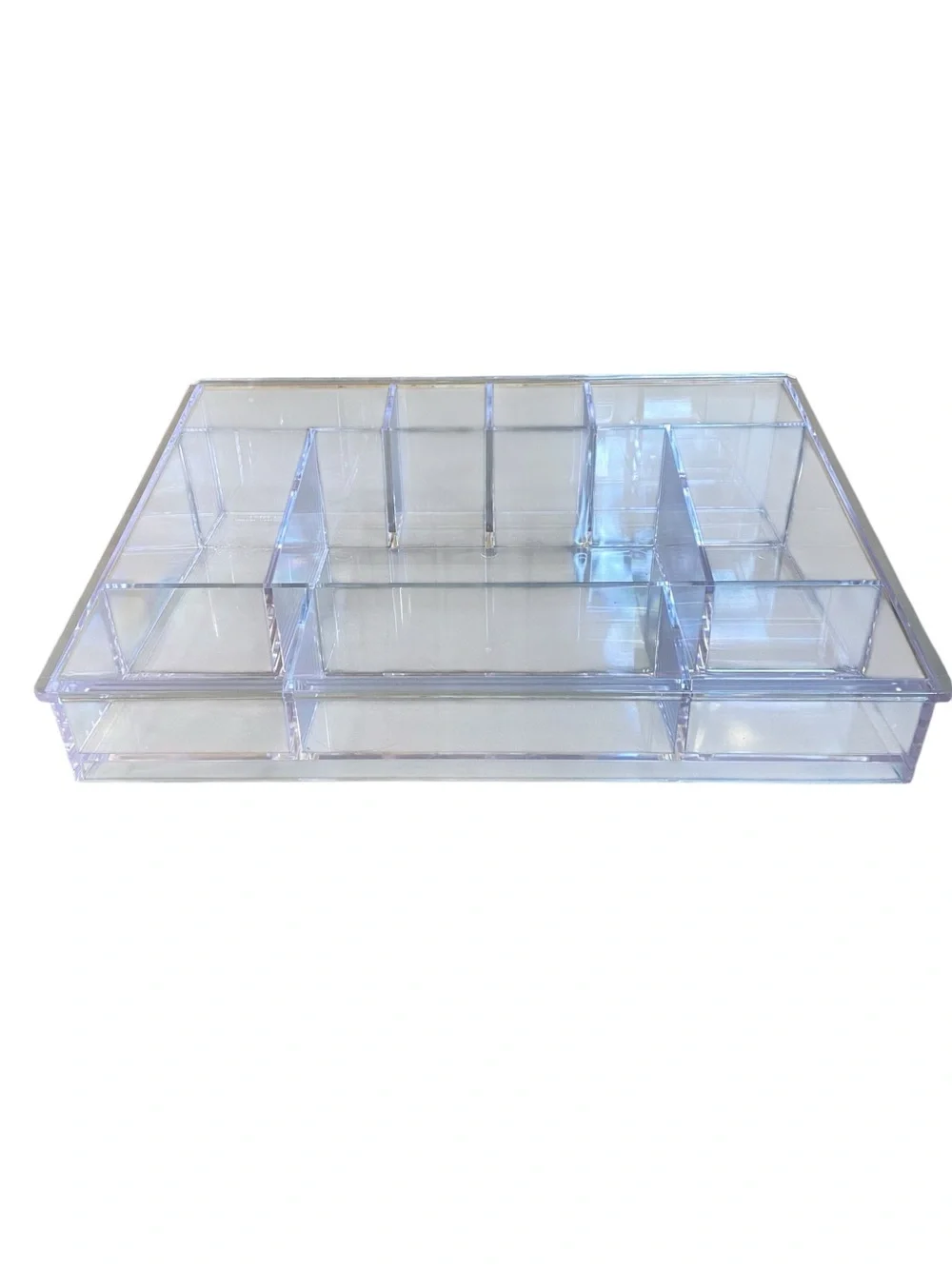 Clear Makup Try Drawer Organizer Multi-Compartment Cosmetic Vanity Organizer
